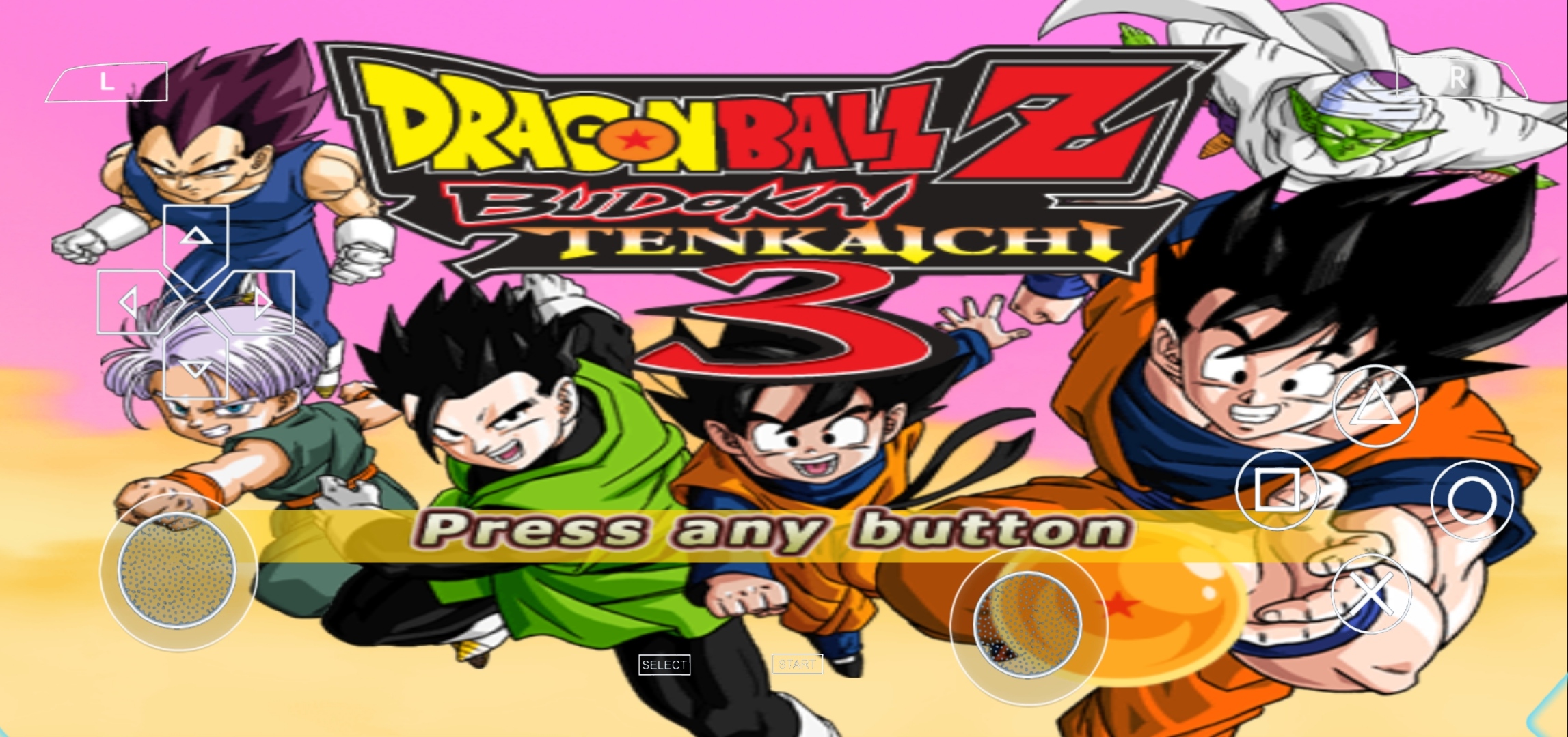 Dragon Ball Z Budokai Tenkaichi 3 ISO SUPER VS AF V2 - Main Menu and  Overall View 