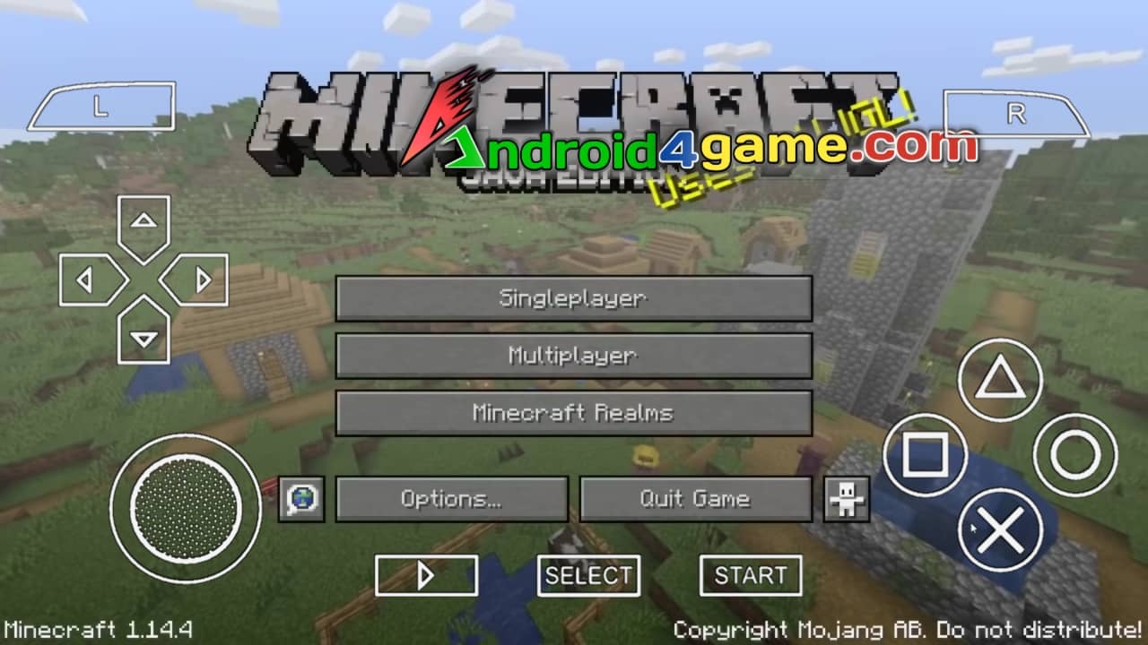 Minecraft PPSSPP ISO Zip File Download for Android